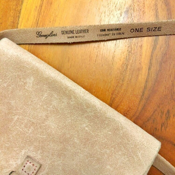 Garuglieri Italian Genuine Leather Pastel Pink Belt Bag Crossbody Bag. - Picture 6 of 14